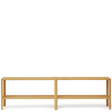 Leaf シェルフ 2段 57x200 cm - Oak - Form & Refine