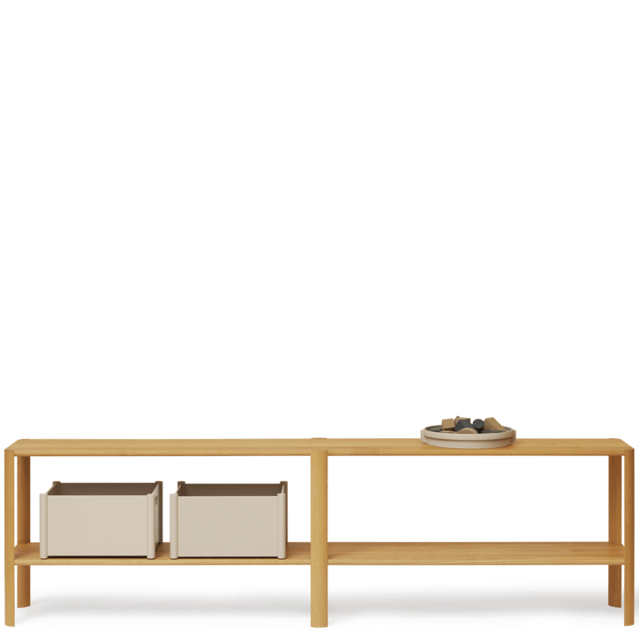 Leaf シェルフ 2段 57x200 cm, Oak Form & Refine