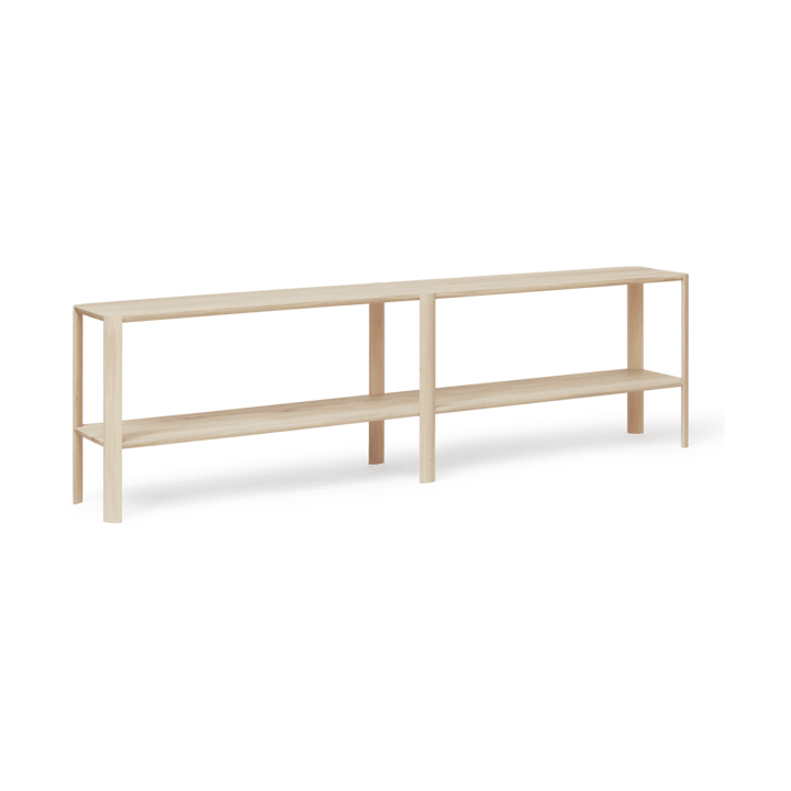 Leaf シェルフ 2段 57x200 cm - White oak - Form & Refine