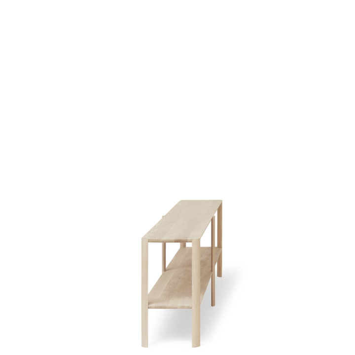 Leaf シェルフ 2段 57x200 cm, White oak Form & Refine