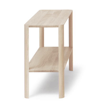 Leaf shelf シェルフ 2段 57x100 cm, White oak Form & Refine