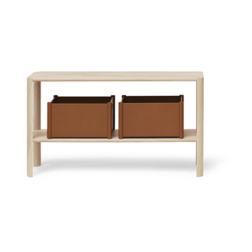 Leaf shelf シェルフ 2段 57x100 cm - White oak - Form & Refine