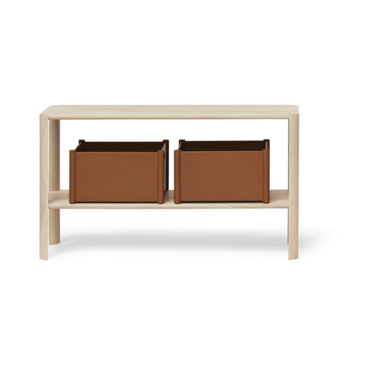 Leaf shelf シェルフ 2段 57x100 cm, White oak Form & Refine