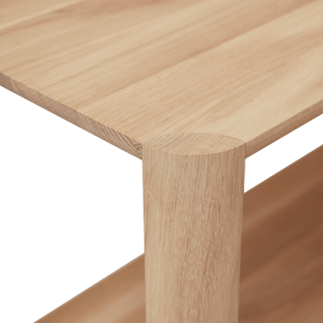 Leaf shelf シェルフ 5段 55x162 cm - White oak - Form & Refine