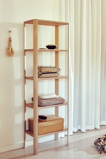 Leaf shelf シェルフ 5段 55x162 cm - White oak - Form & Refine