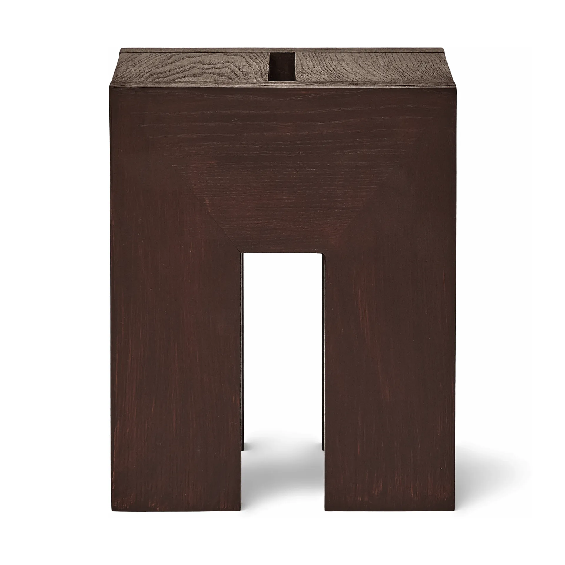 Monolith サイドテーブル, Dark brown ash, 29x29x36 cm Form & Refine