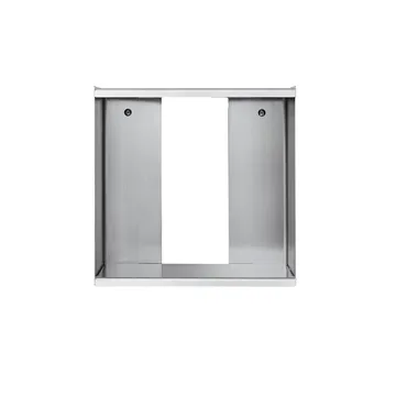 Taper Cube Box ウォールシェルフ - Stainless steel, 34x35 cm - Form & Refine