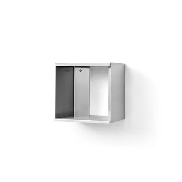 Taper Cube Box ウォールシェルフ - Stainless steel, 34x35 cm - Form & Refine