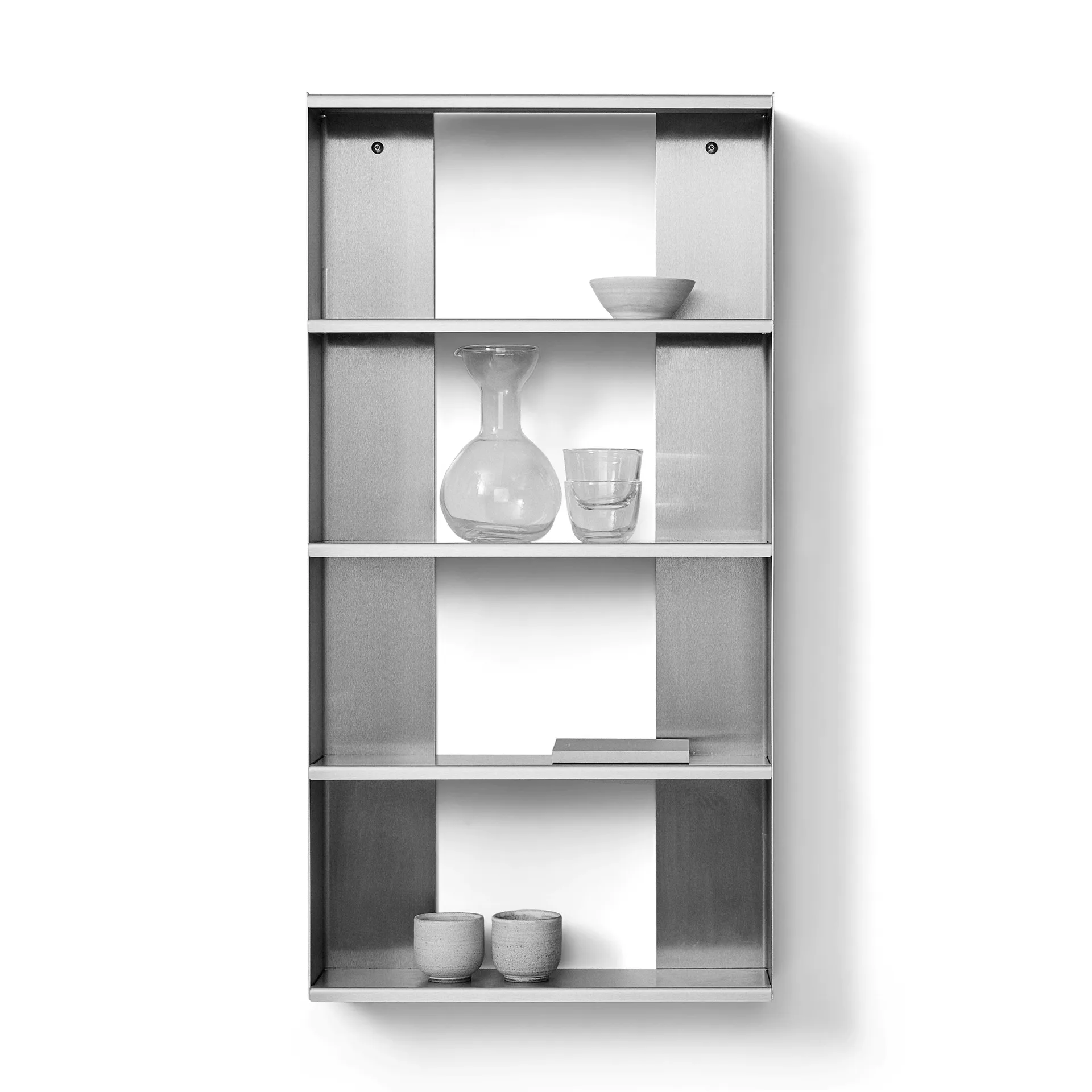 Taper ウォールシェルフ, Stainless steel, 50x98 cm Form & Refine