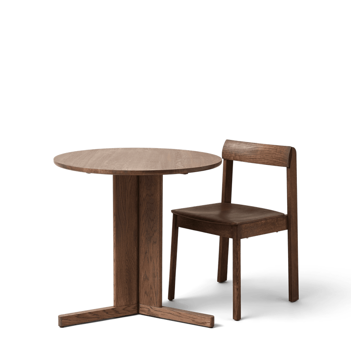 Trefoil ダイニングテーブル Ø75 cm, Smoked oak Form & Refine