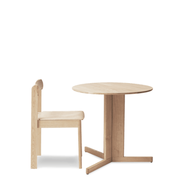 Trefoil ダイニングテーブル Ø75 cm - White oak - Form & Refine