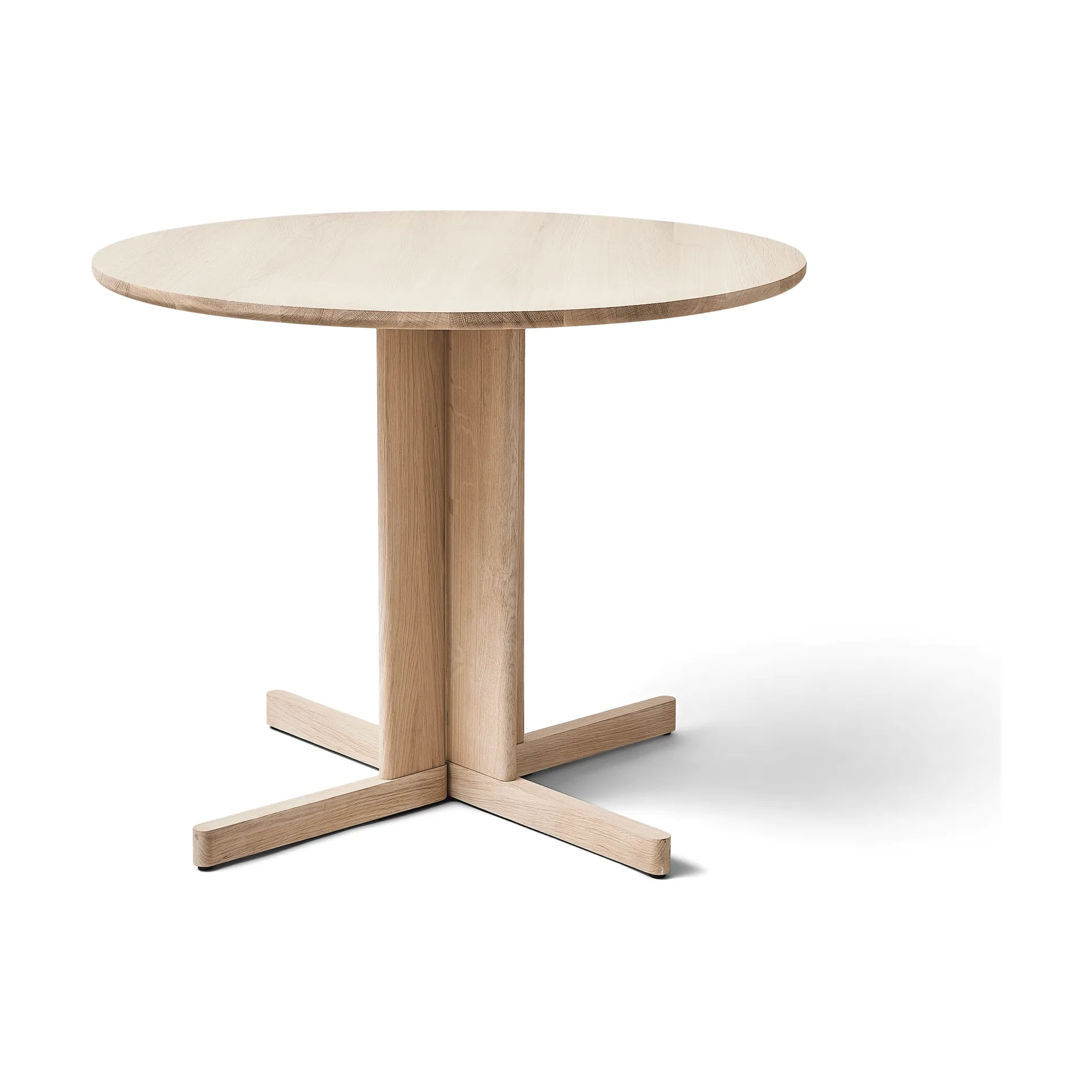 Trefoil ダイニングテーブル Ø90 cm, White oak Form & Refine
