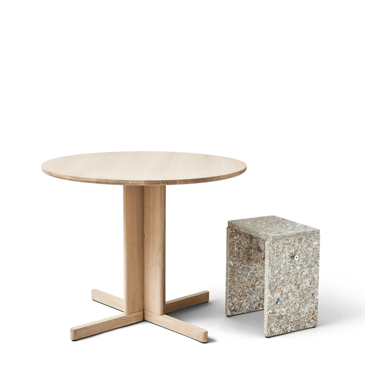 Trefoil ダイニングテーブル Ø90 cm, White oak Form & Refine
