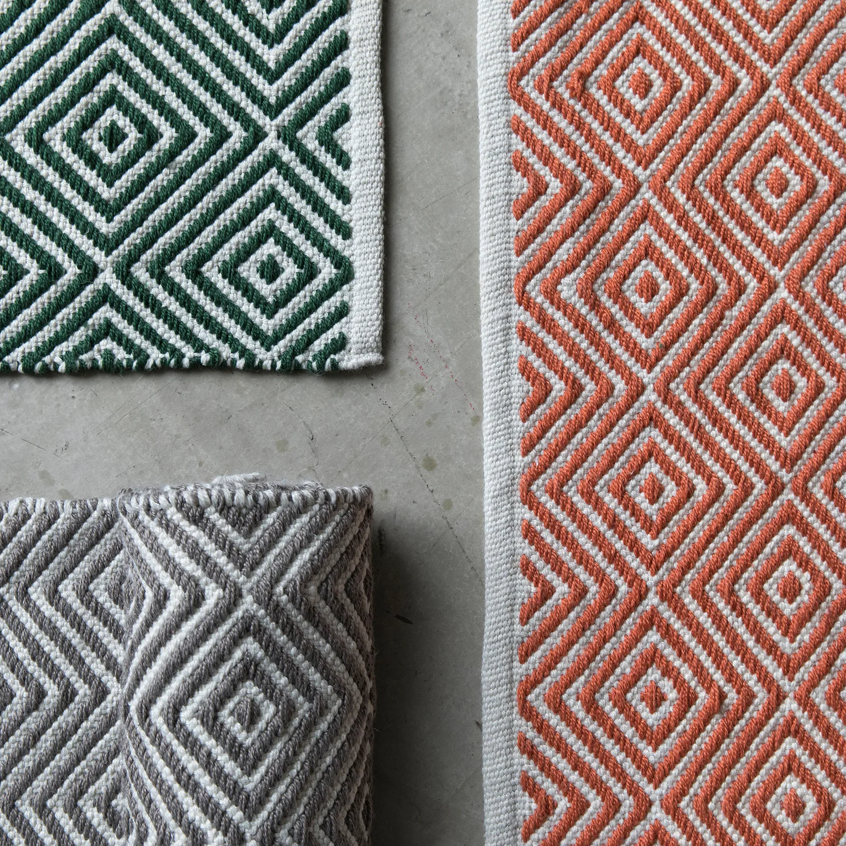 ダイアモンド ラグ  140x200 cm, Burnt orange Formgatan | フォームガタン