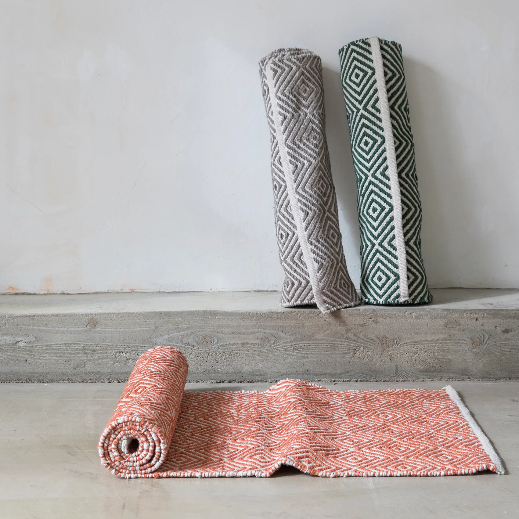 ダイアモンド ラグ  70x200 cm, Grey Formgatan | フォームガタン