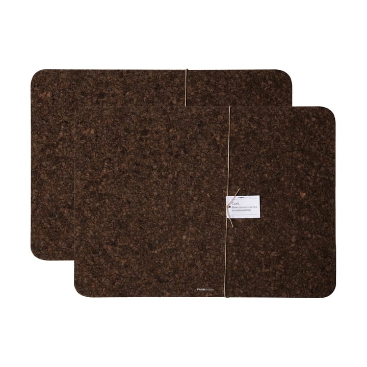 Cork ランチョンマット 30x40 cm 2パック - Smoked - Formgatan | フォームガタン