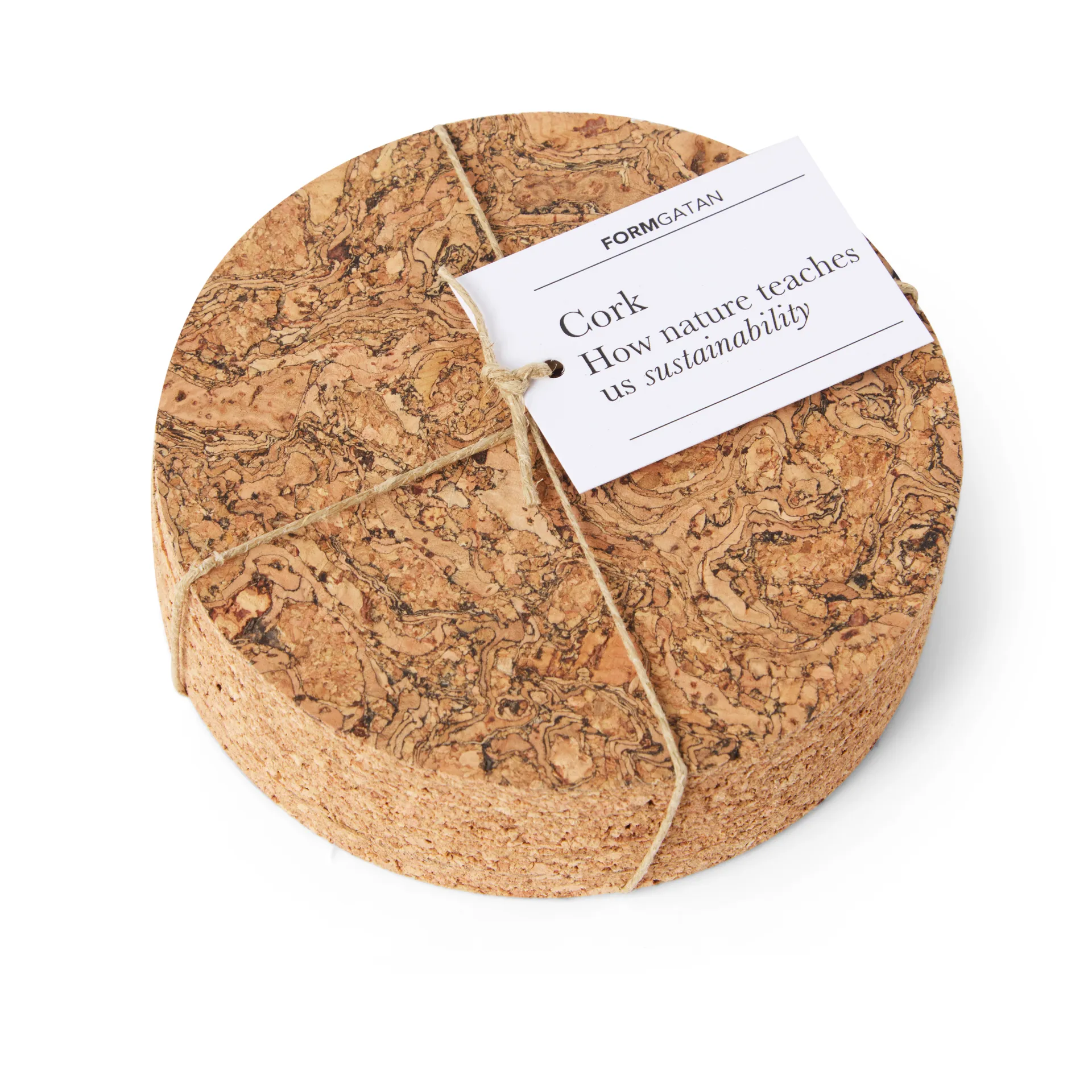 Cork コースター 4パック, Natural Formgatan | フォームガタン