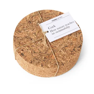 Cork コースター 4パック - Natural - Formgatan | フォームガタン