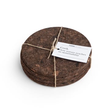 Cork コースター 4パック - smoked - Formgatan | フォームガタン