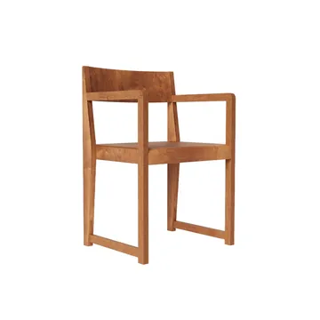 Armrest Chair 01 アームチェア - Dark brown birch - FRAMA