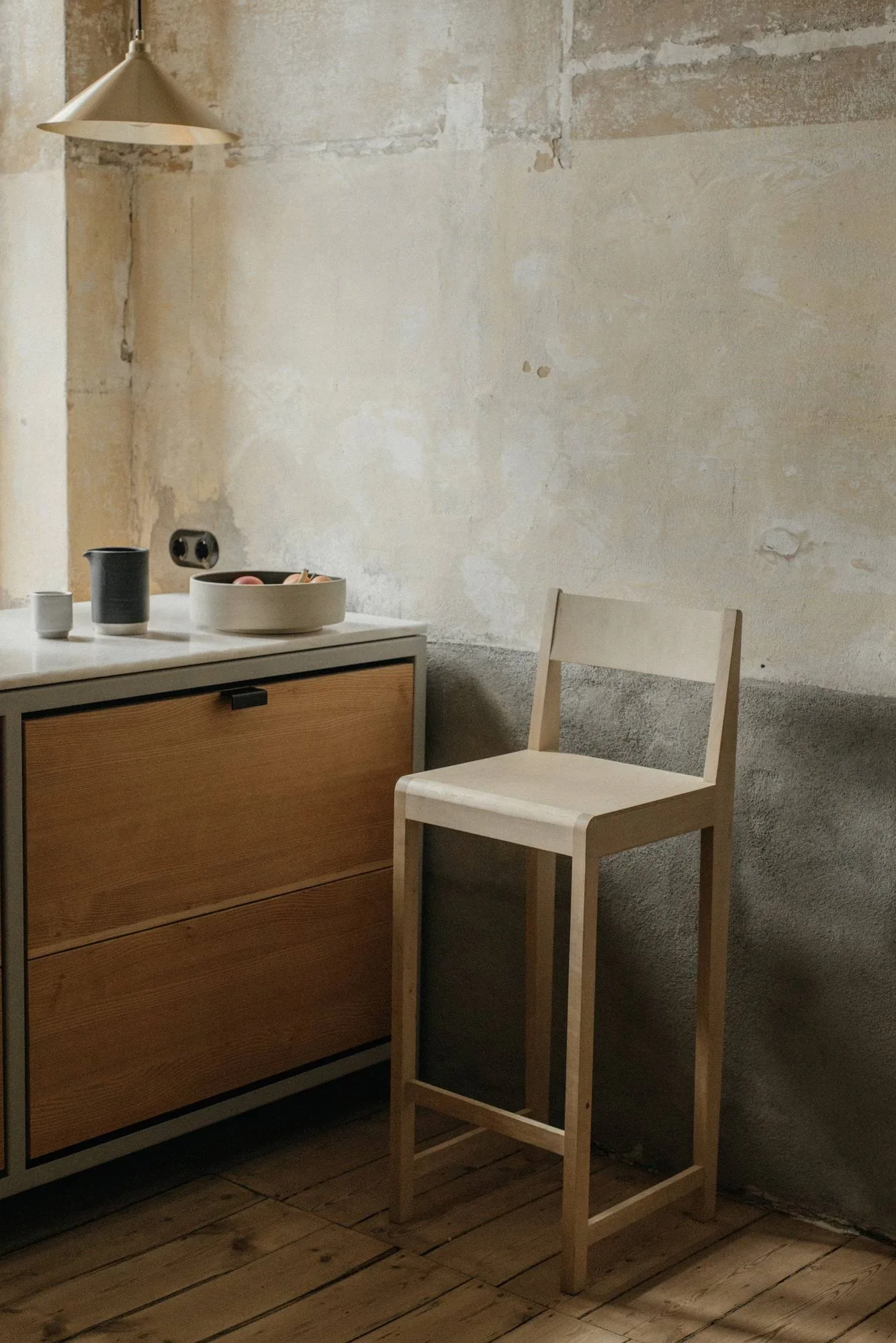 Bar Chair 01 バースツール, Birch, 76 cm FRAMA