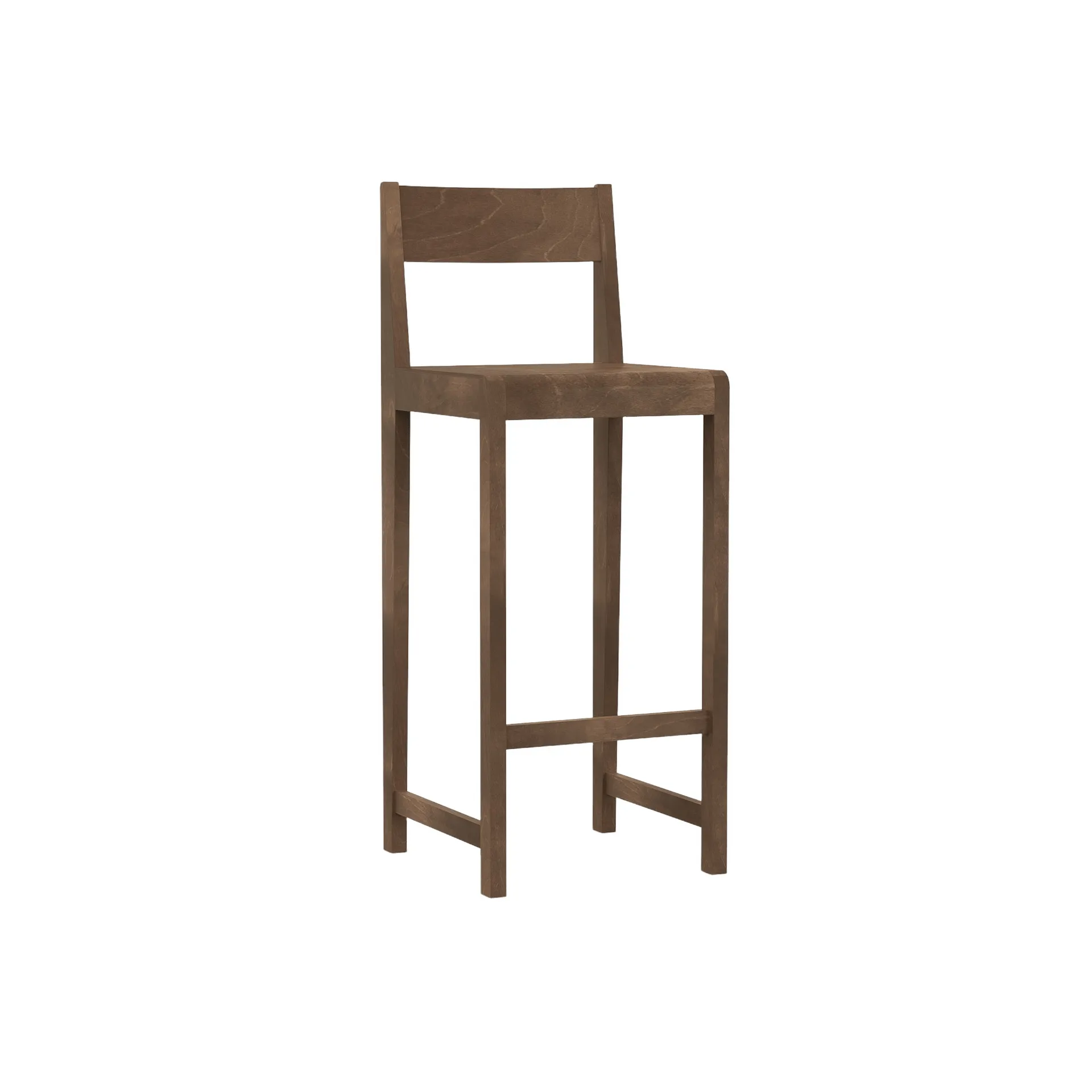 Bar Chair 01 バースツール, Dark brown birch, 76 cm FRAMA