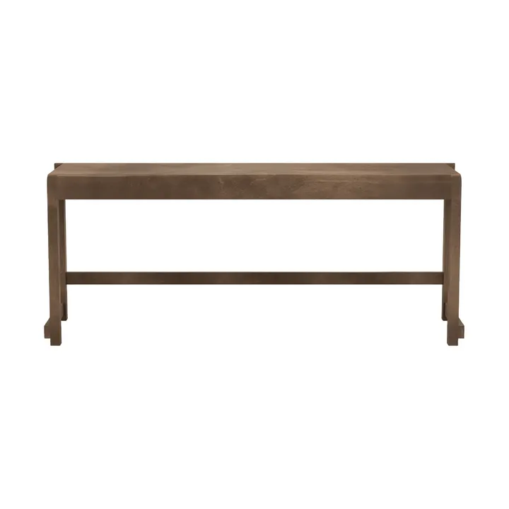 Bench 01 ベンチ - Dark brown birch, 114,6x37x46 cm - FRAMA