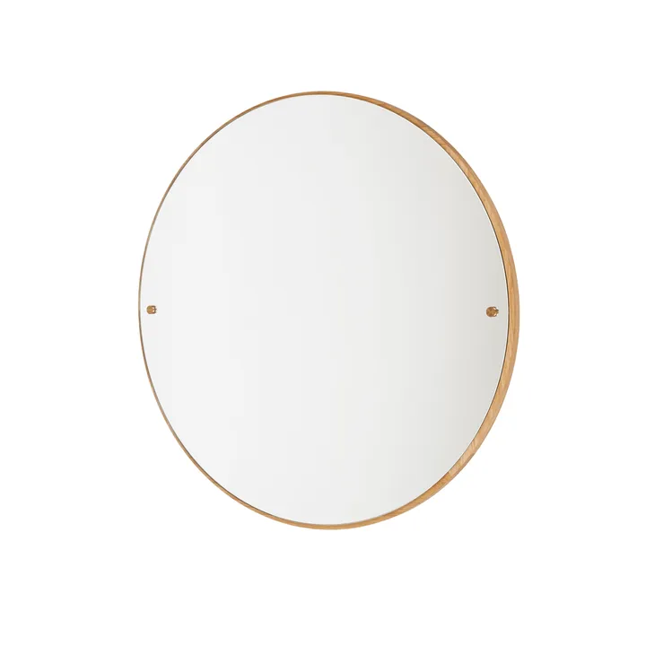 CM Circle spegel - Oak, large, Ø70 cm - FRAMA
