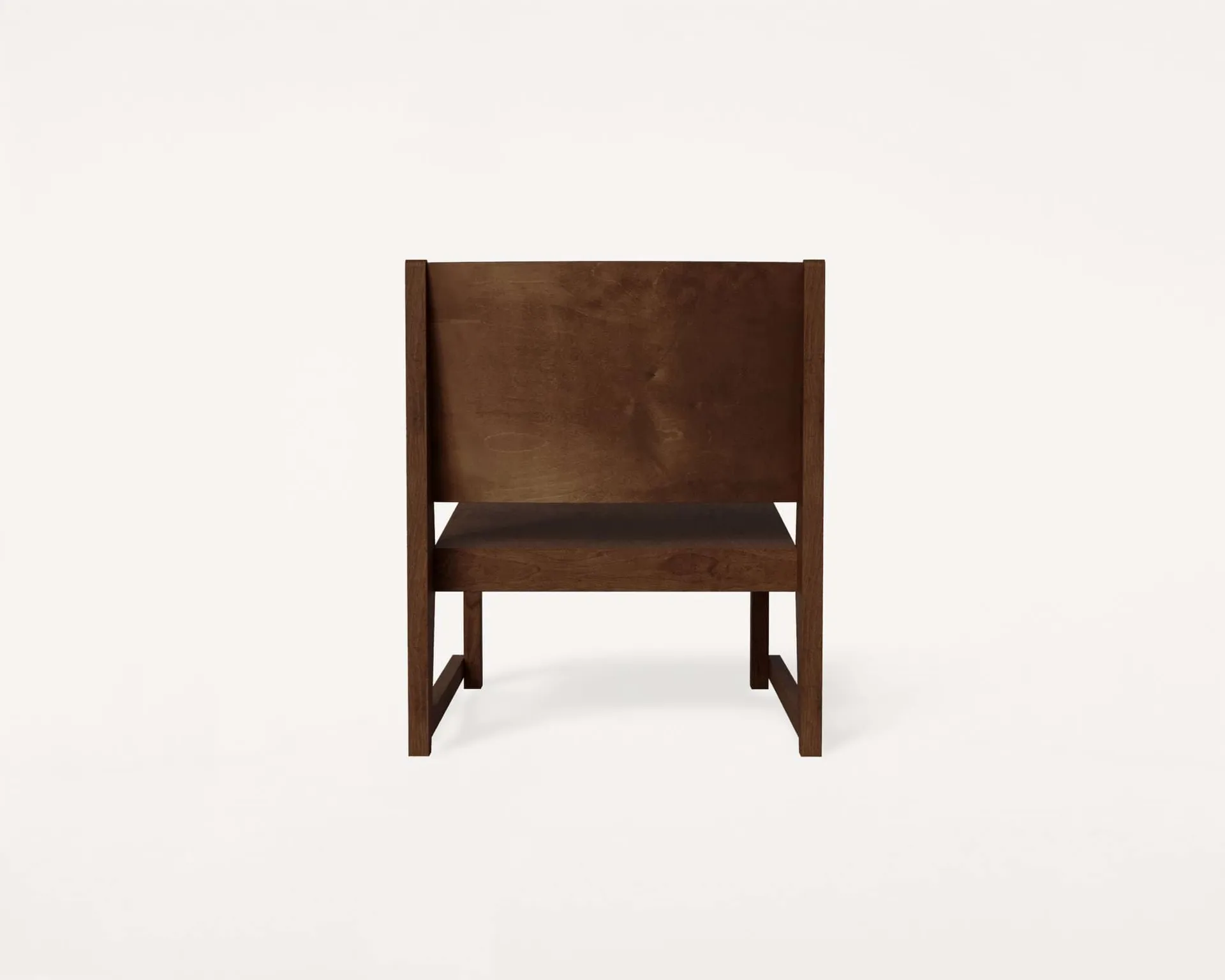 Easy Chair 01 ラウンジチェア, Dark brown birch FRAMA