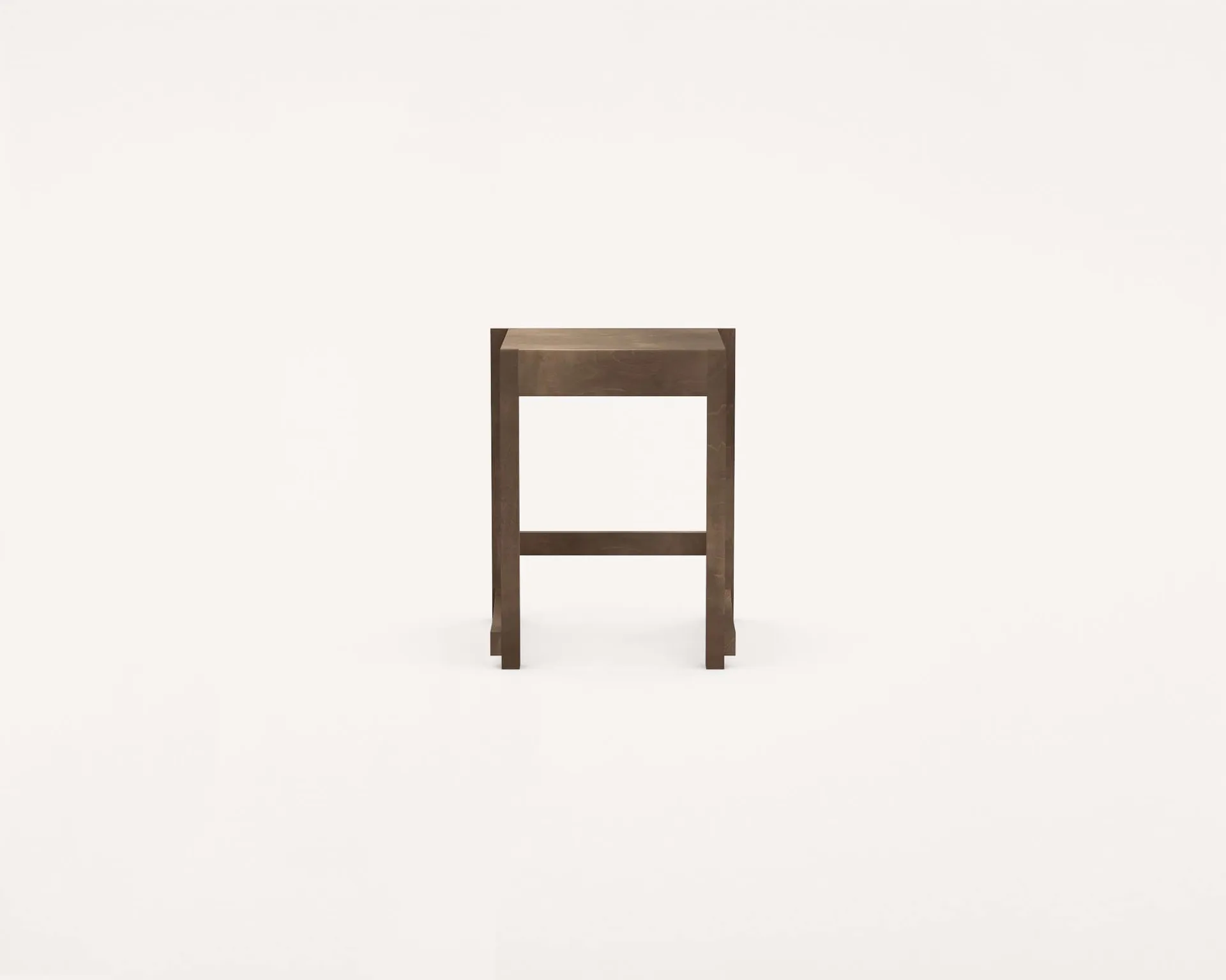 Low Stool 01 スツール, Dark brown birch FRAMA