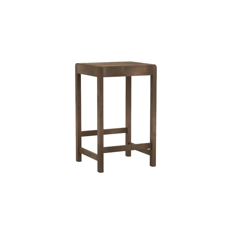 Stool 01 barpall - Dark brown birch, 65 cm - FRAMA