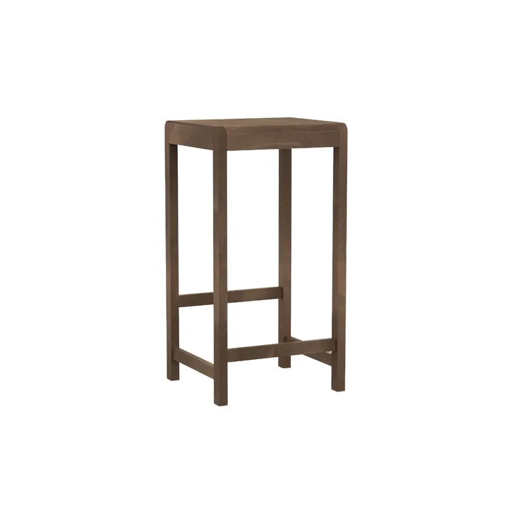 Stool 01 barpall - Dark brown birch, 76 cm - FRAMA