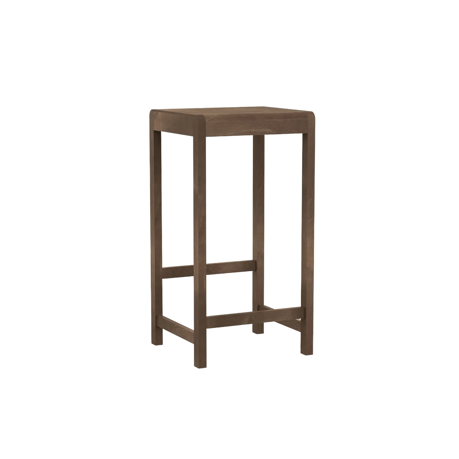 Stool 01 バースツール, Dark brown birch, 76 cm FRAMA
