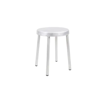 Tasca ラウンドスツール - Aluminium, H: 46 cm - FRAMA