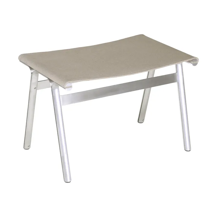 Union スツール - Aluminium-Sandstone Linen, H: 40,6 cm - FRAMA