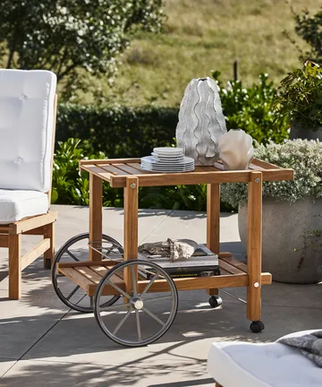 14 サービングカート - Teak - Fri Form