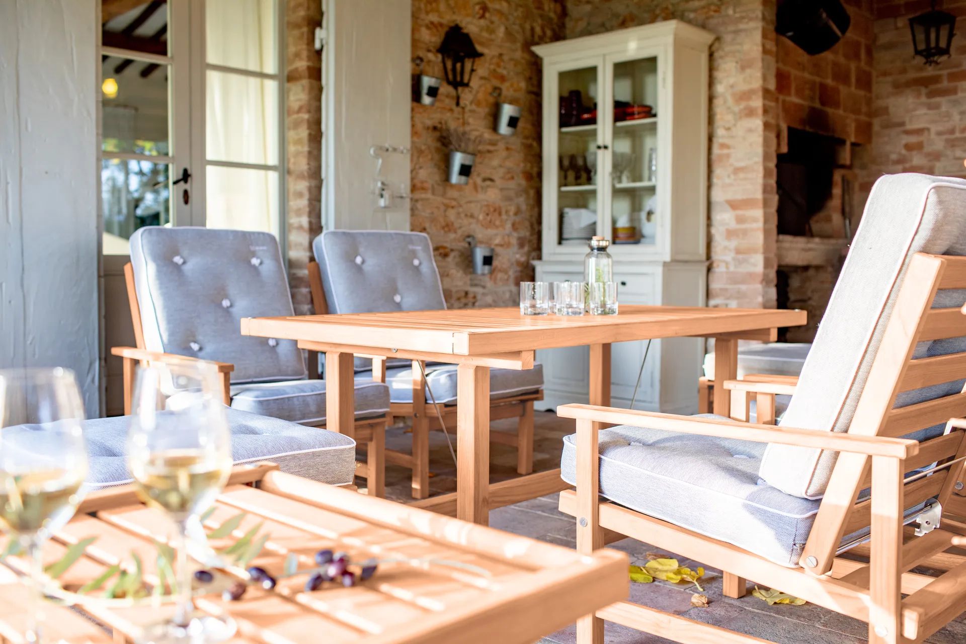 49 トロリーテーブル, Redwood, 48x45 cm Fri Form