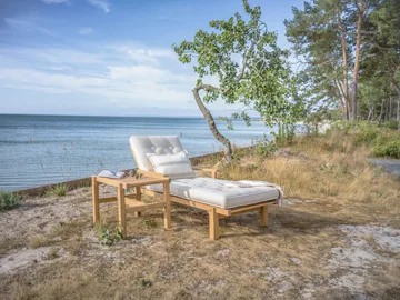 49 トロリーテーブル - Teak, 48x45 cm - Fri Form