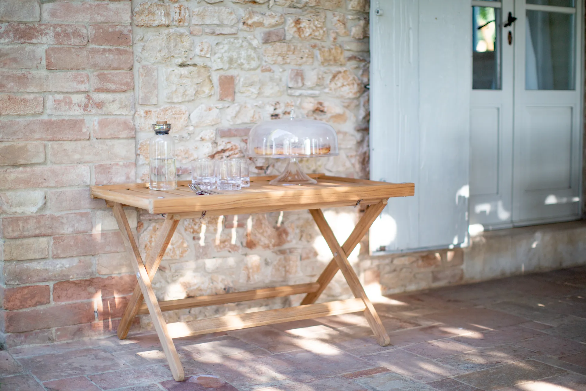 60 トレイテーブル, Teak, 59x94 cm Fri Form