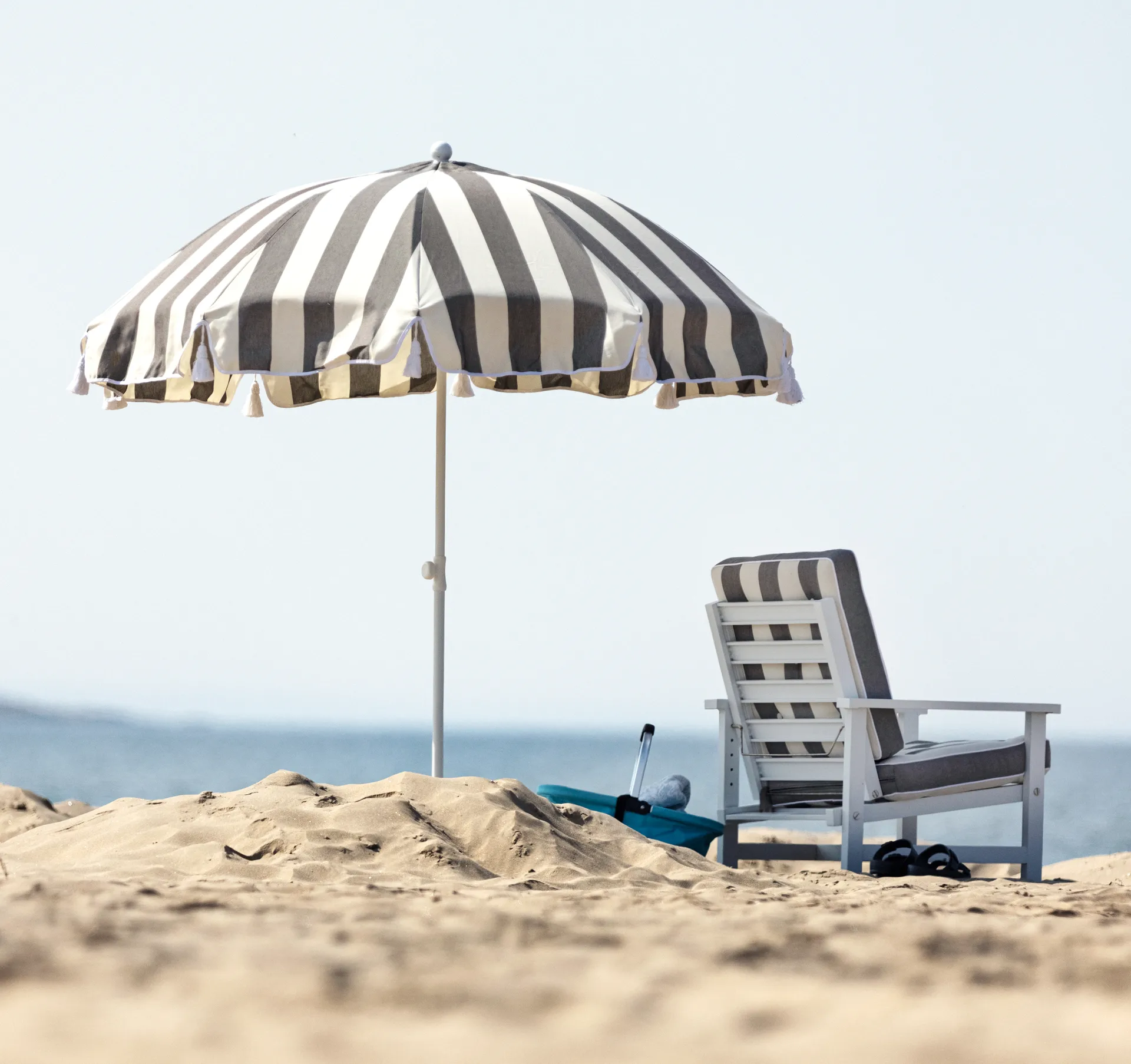 90 パラソル, Crown striped, Ø220 cm Fri Form