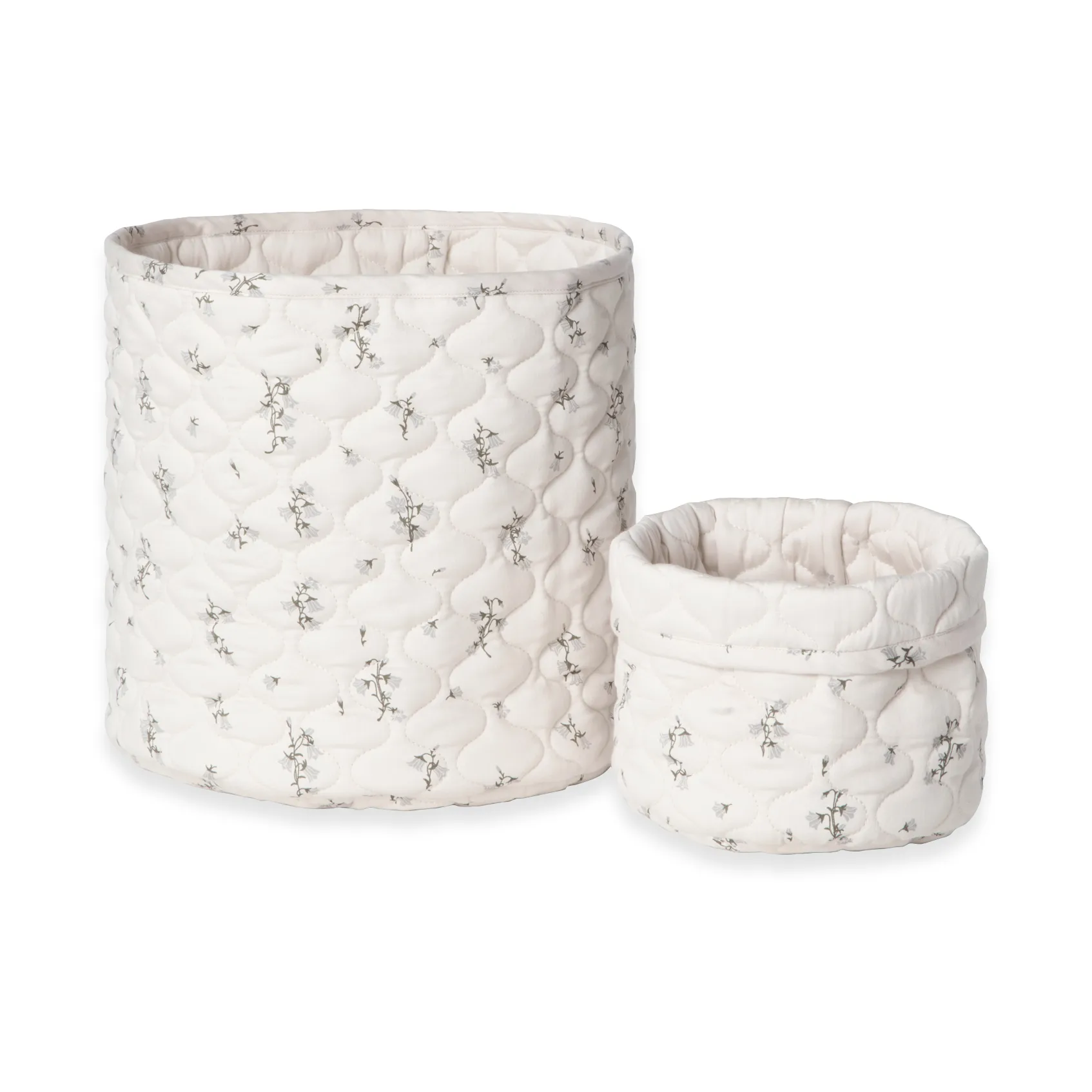 Bluebell サテンキルトバスケット 2個, 20xØ20 cm + 30xØ30 cm Garbo&Friends