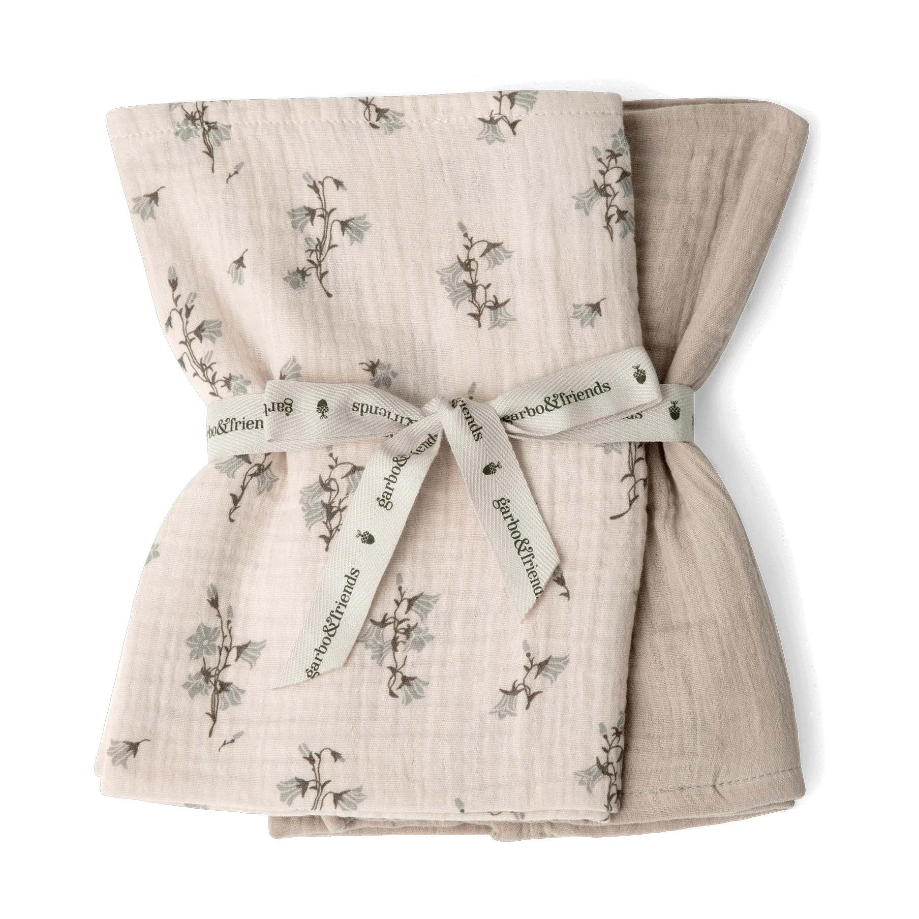 Bluebell Muslin スモールブランケット 2枚, 60x60 cm Garbo&Friends