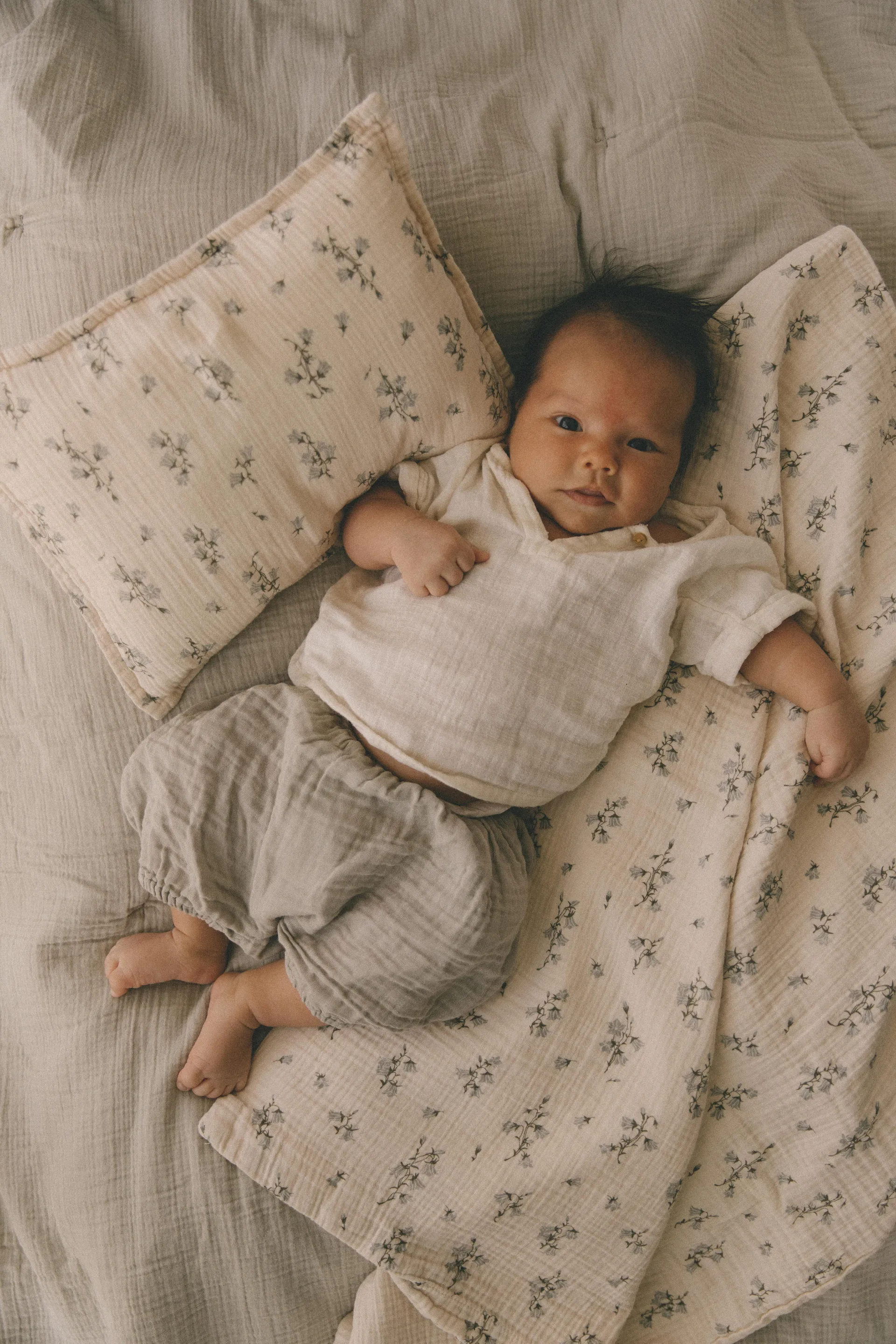 Bluebell Muslin ベッドセット baby, 70x80 cm/28x35 cm Garbo&Friends