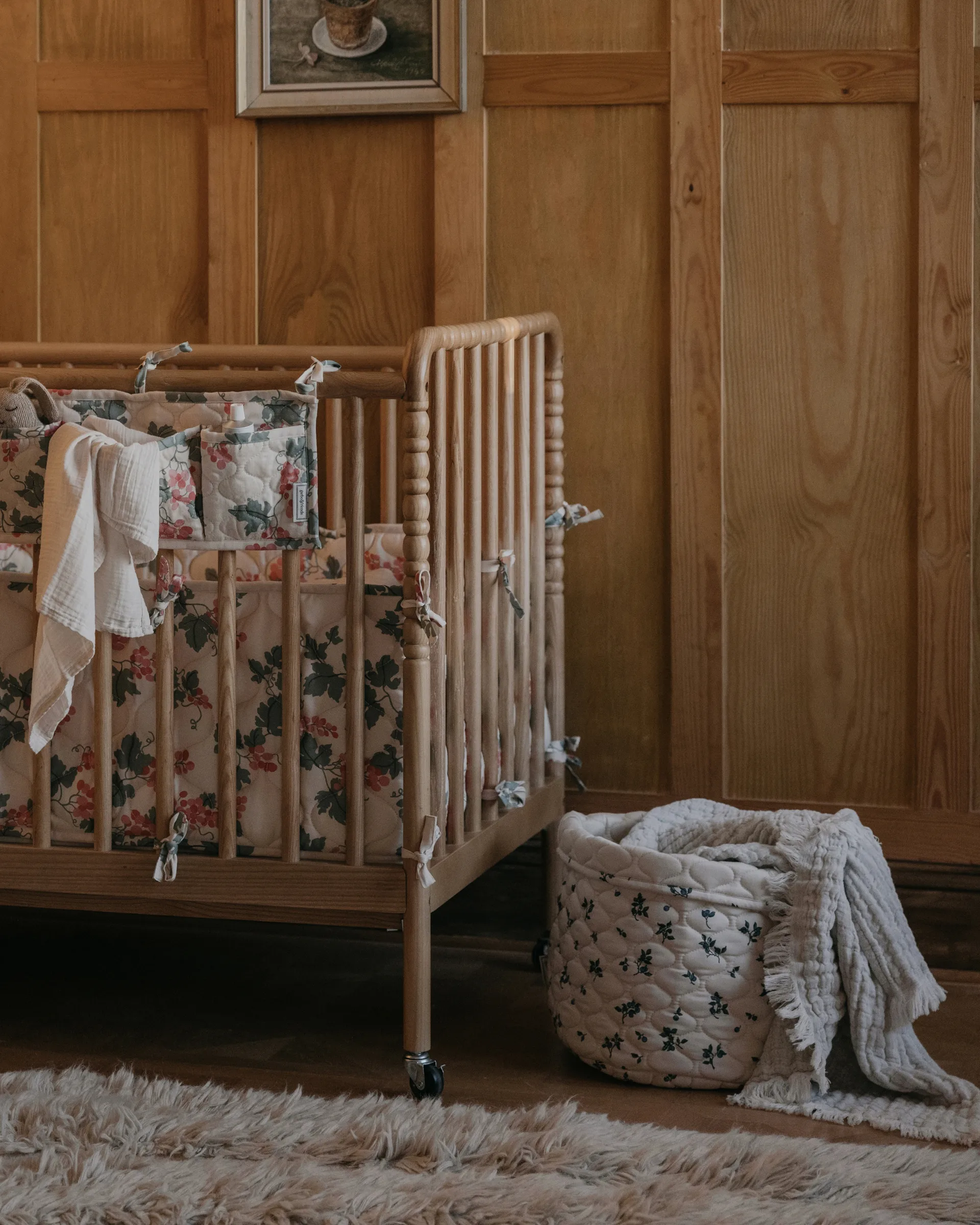 Blueberry サテンキルト バスケット 2個セット, 20xØ20 cm + 30xØ30 cm Garbo&Friends