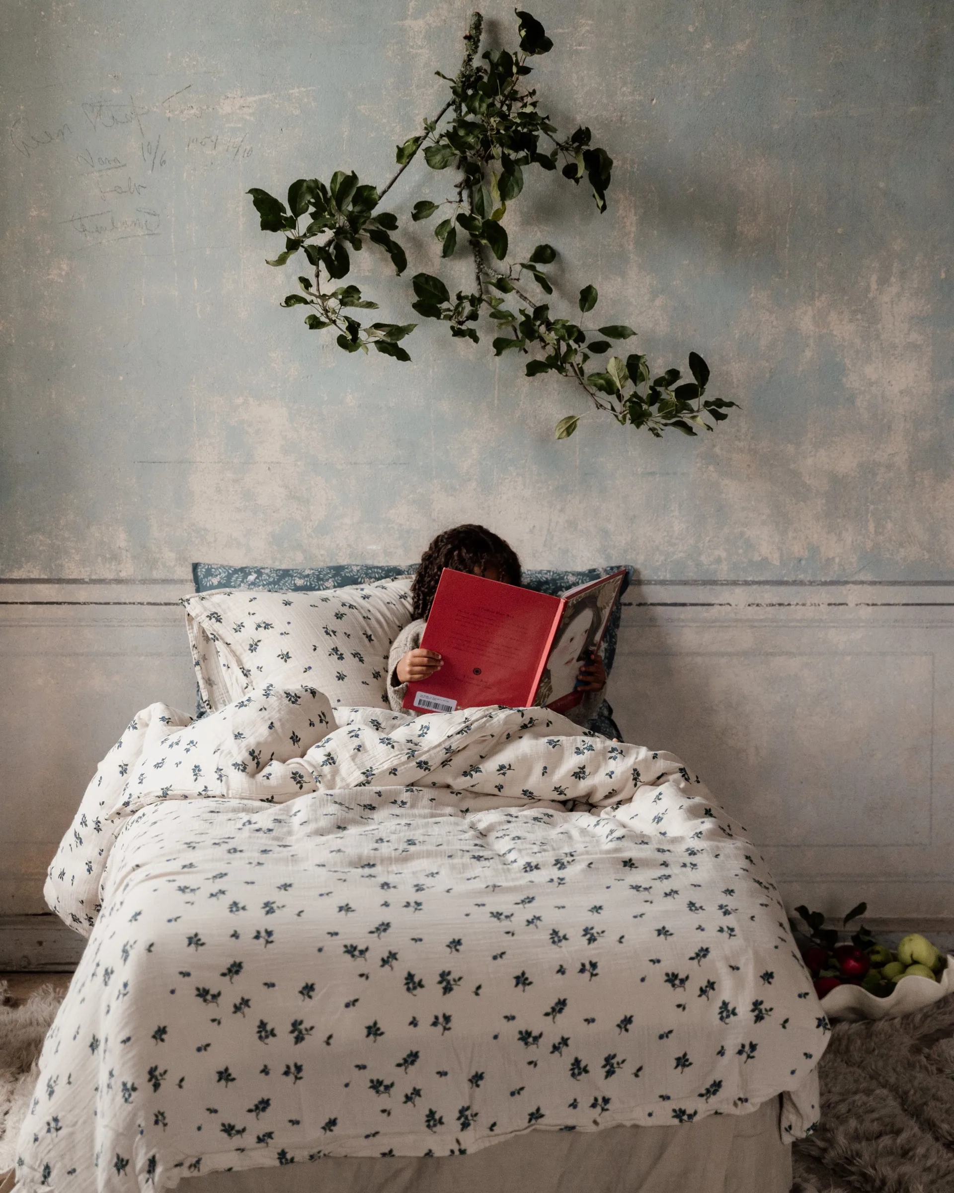 Blueberry Muslin ベッドセット, 150x210 cm/50x60 cm Garbo&Friends