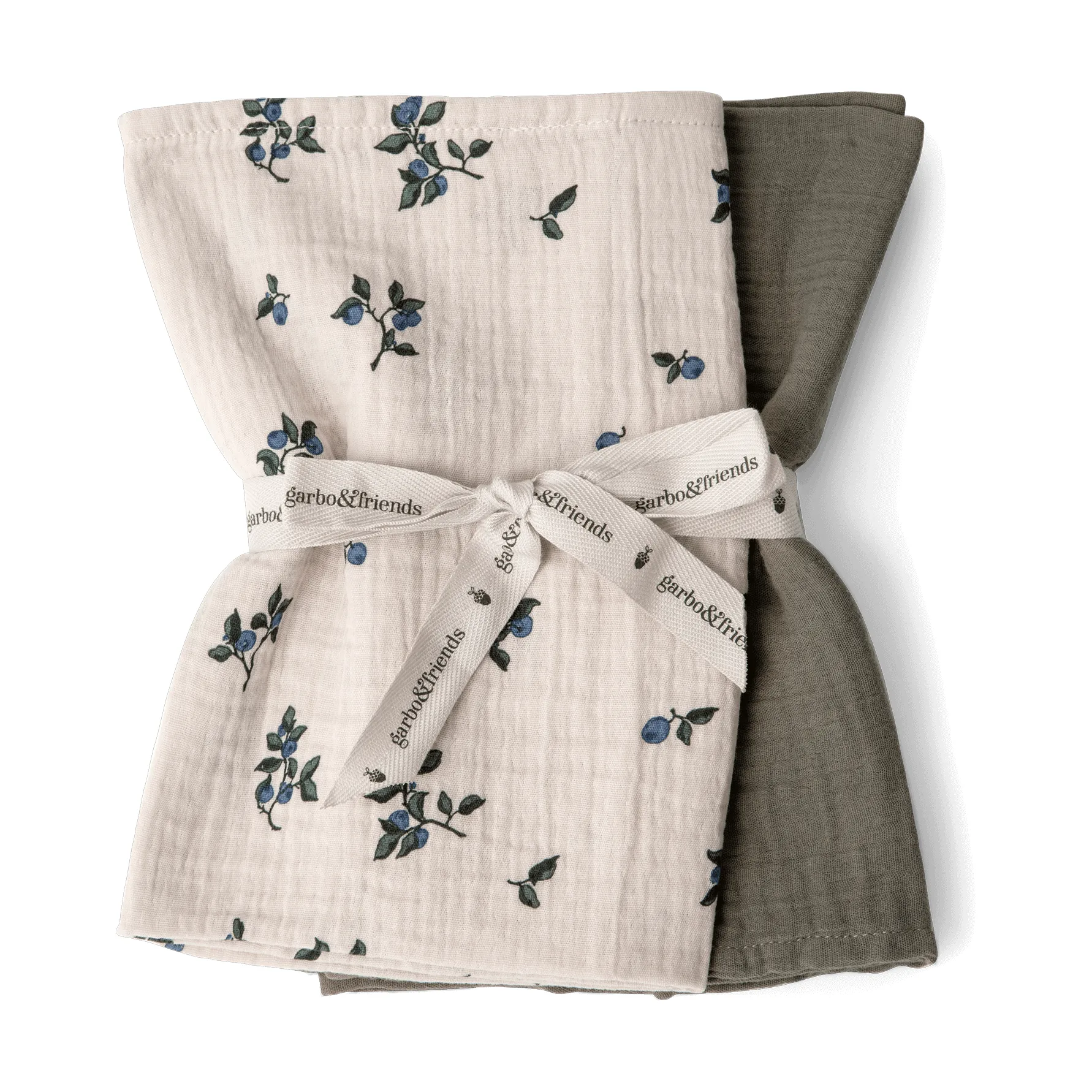 Blueberry Muslin スモールブランケット 2枚, 60x60 cm Garbo&Friends