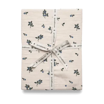 Blueberry Muslin ベッドシーツ - 70x140x20 cm - Garbo&Friends