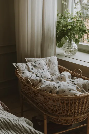 Blueberry Muslin ベッドセット baby - 70x80 cm/28x35 cm - Garbo&Friends