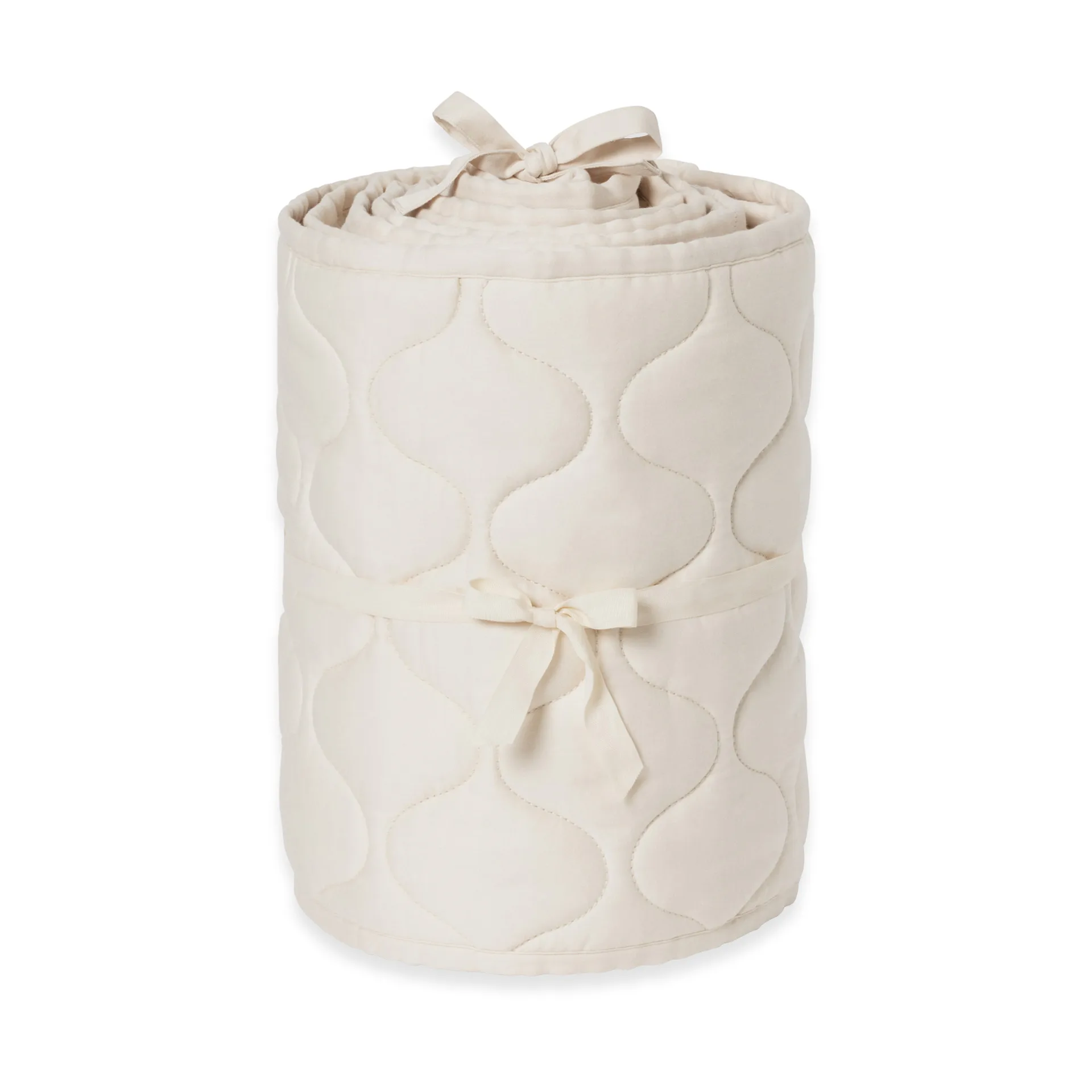 Eggshell サテンキルト ベッドバンパー, 30x360 cm Garbo&Friends