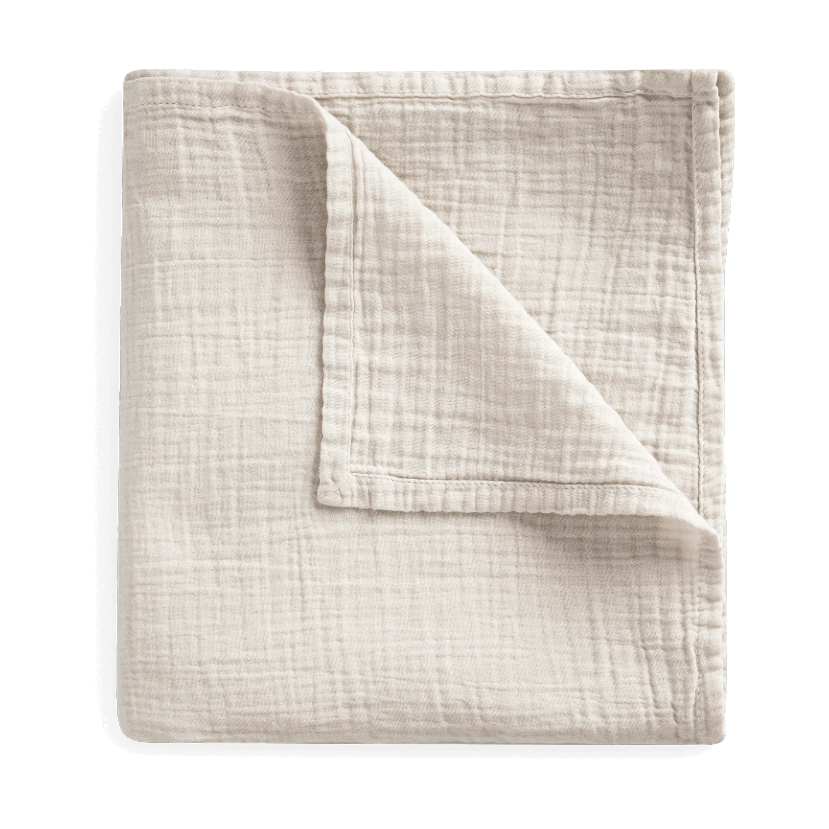 Eggshell Muslin スワドルブランケット, 110x110 cm Garbo&Friends